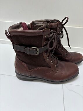 UGG Kesey Waterproof Leather Boots – Like New Condition